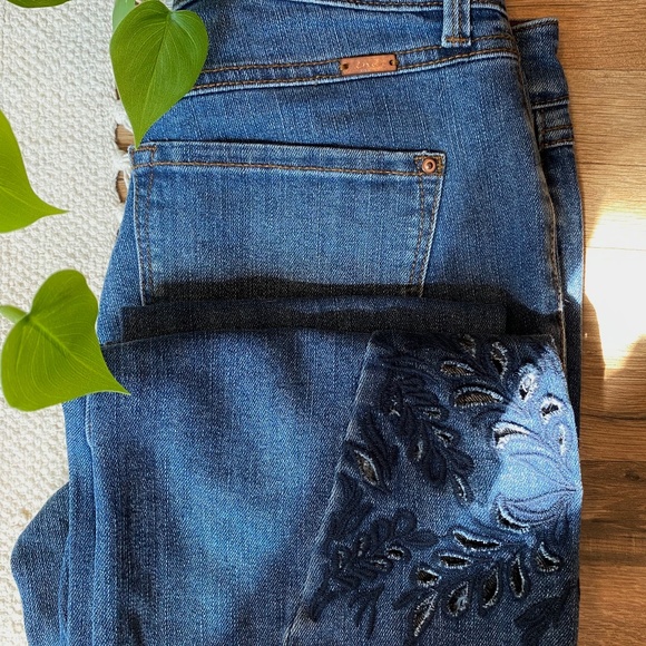 Inc boot leg jeans | Embroidered Jeans | wide leg jeans - Picture 6 of 7